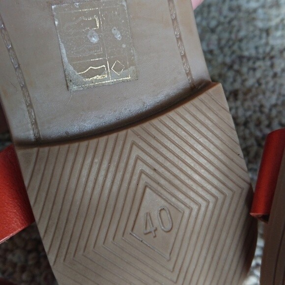 Ron White Saralie Braided Toe Strap Sandal In Orange & Brown size 9.5 - Picture 11 of 12